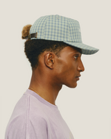 Green & Blue Checked Cap