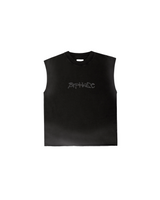 Stoned Black Sketch Tank Top