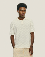 Off-White Checked Tricot Polo