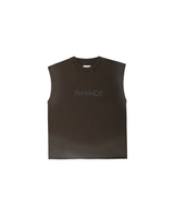 Stoned Brown Sketch Tank Top