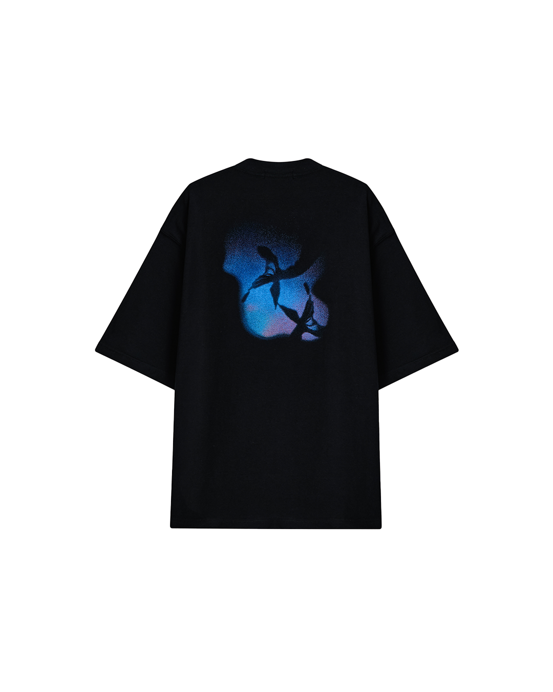 Black Mermaid Logo Oversized Tee