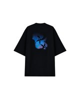 Black Mermaid Logo Oversized Tee