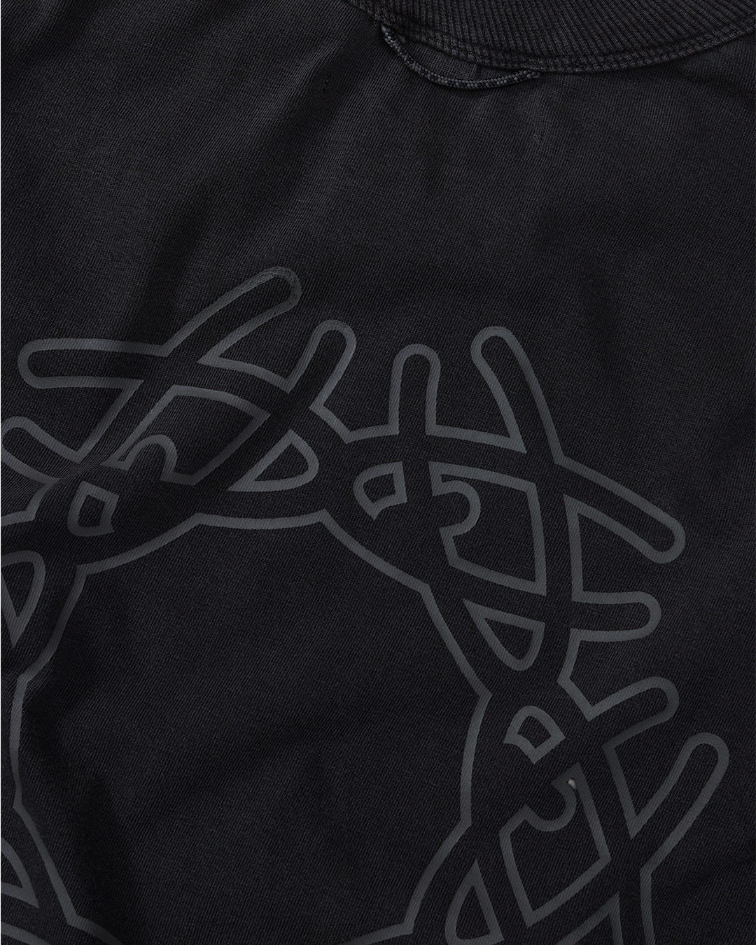 Stoned Black Simbolo Boxy Tee
