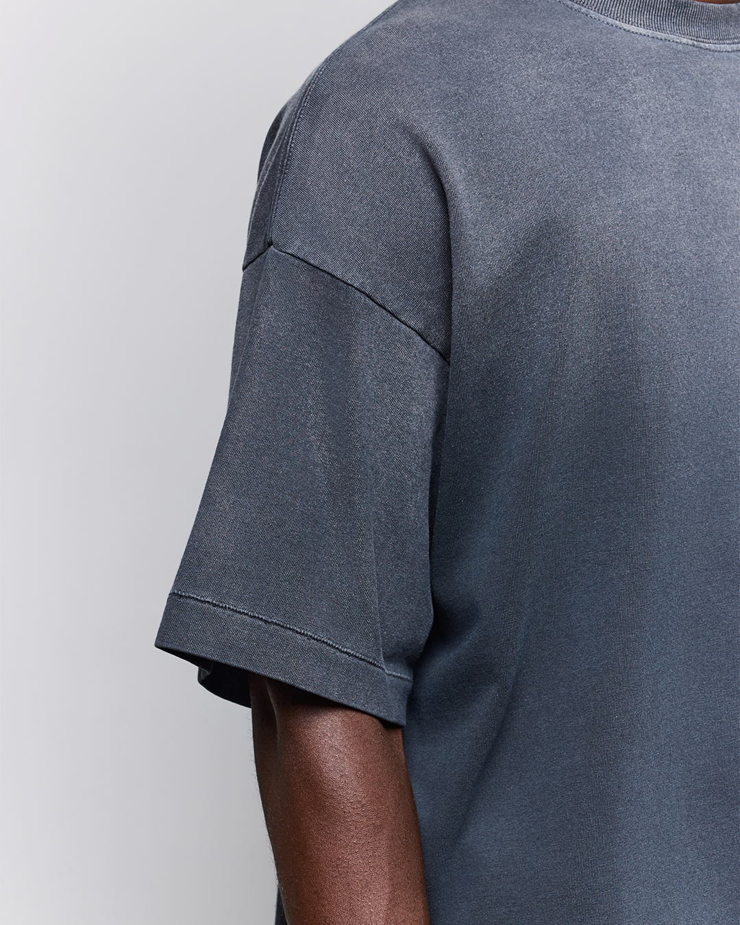 Black Faded Boxy Tee