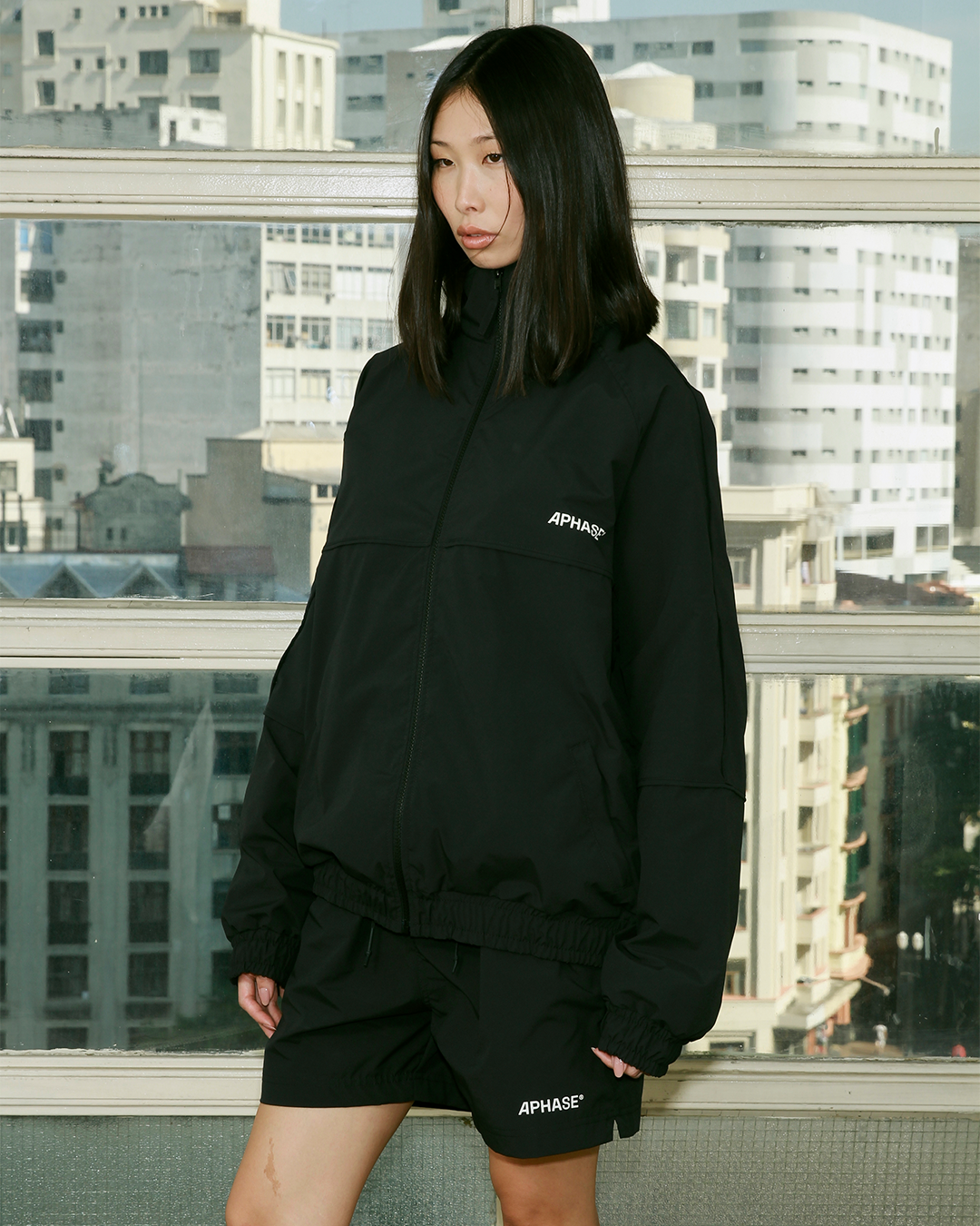 Black Minimal Track Jacket