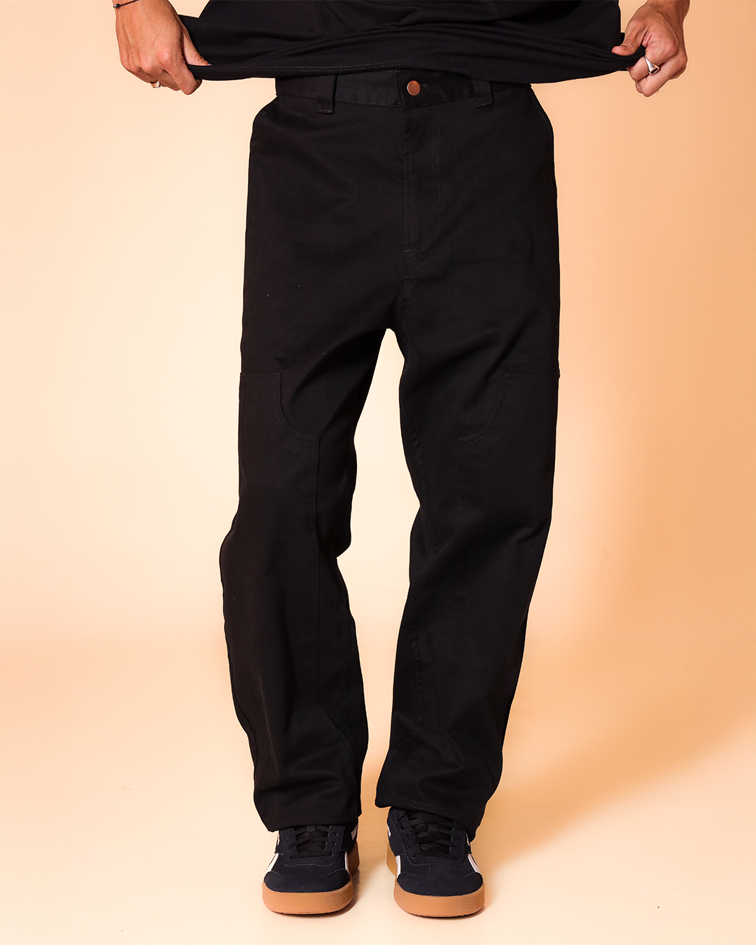 Black Big Layer Pants