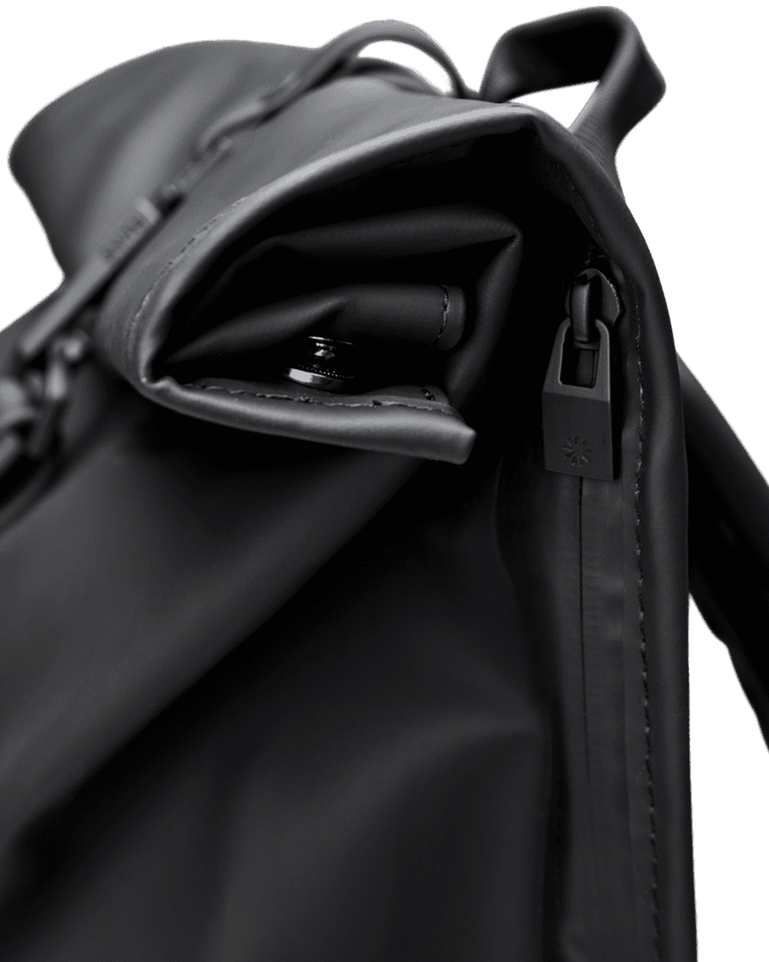 Black Rolltop Rucksack