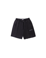 Stoned Black Relaxed Shorts