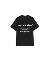 Black 'Merci' Oversized Tee