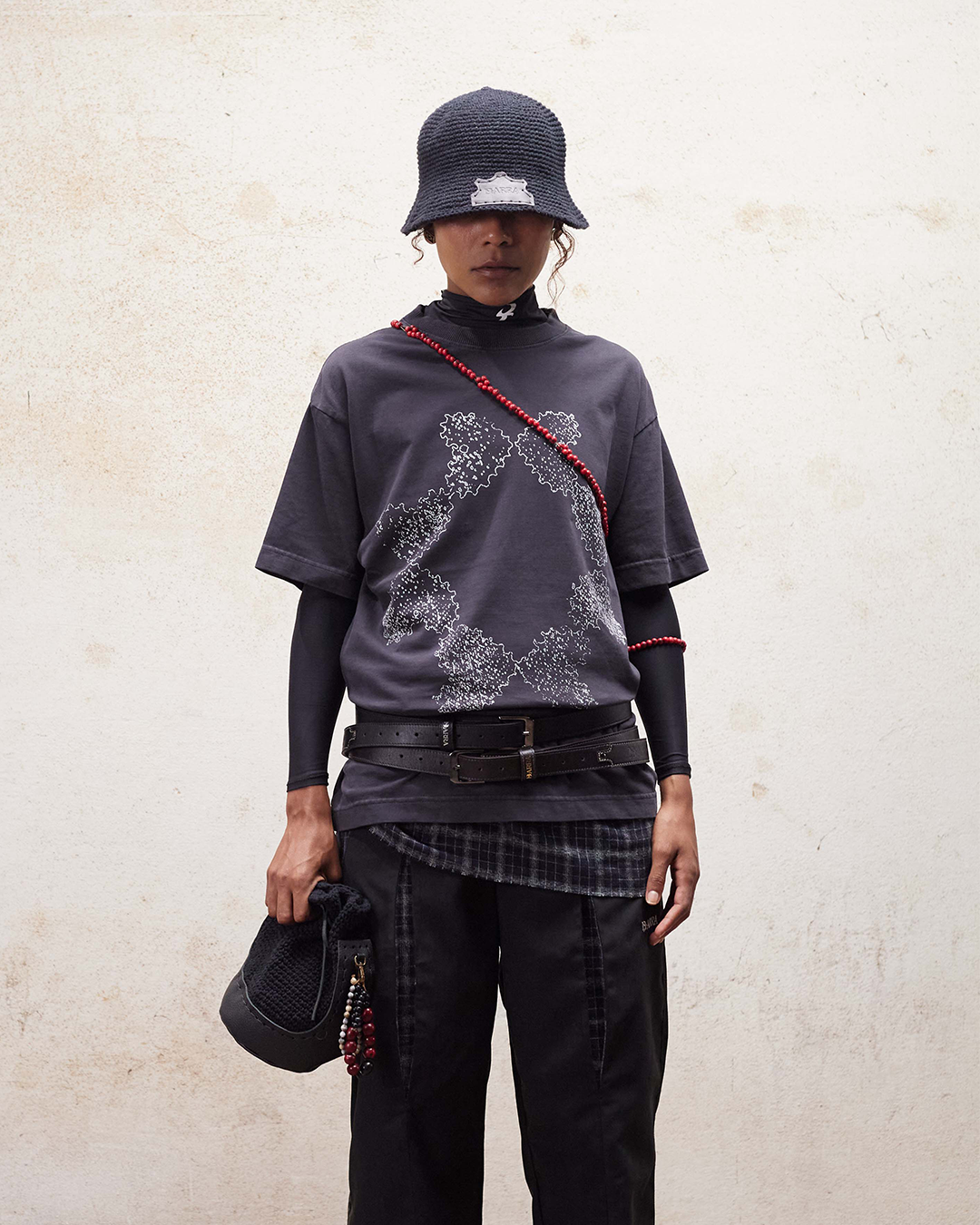 Washed Black Octa Tee