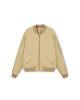 Light Beige Bomber Jacket
