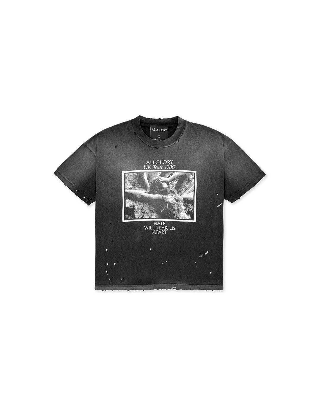 Black Washed 'UK TOUR 1980' Tee