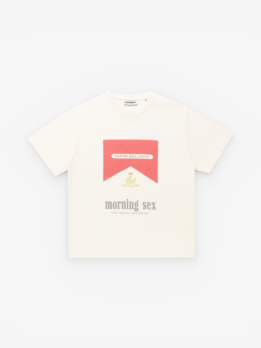 White 'Breakfast in Bed' Tee