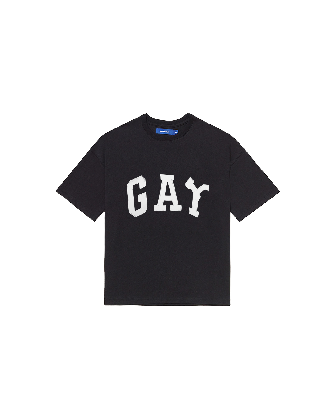 Black 'Gay' Boxy Tee