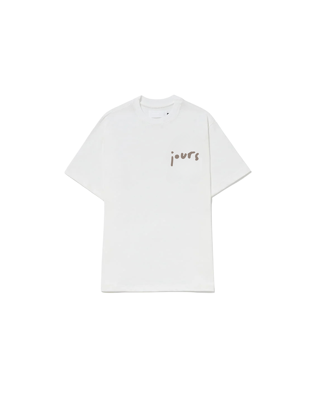 White 'Merci' Oversized Tee