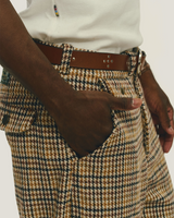 Pied Poule Wide Chino Pants