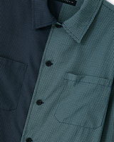 Navy & Green Duo Check Shirt