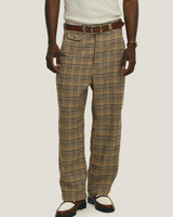 Pied Poule Wide Chino Pants