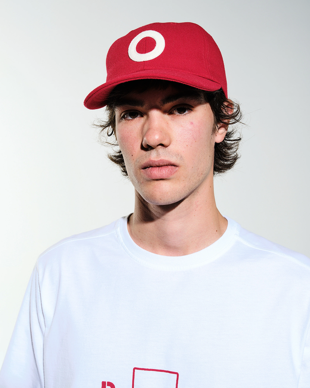 Red/White O 6 Panel Cap