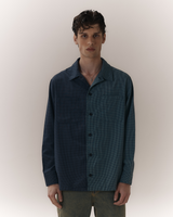 Navy & Green Duo Check Shirt