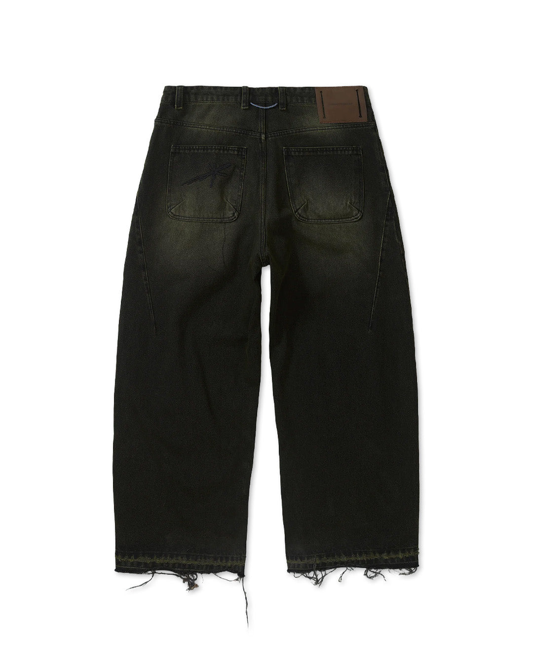 Acid Black 'Side Dart' Baggy Pants