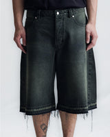 Acid Black 'Side Dart' Super Baggy Shorts