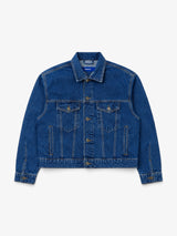 Acid Blue Boxy Denim Jacket