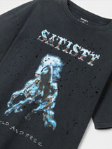 Aged Black MothTech™ 'Wild And Free' Tee