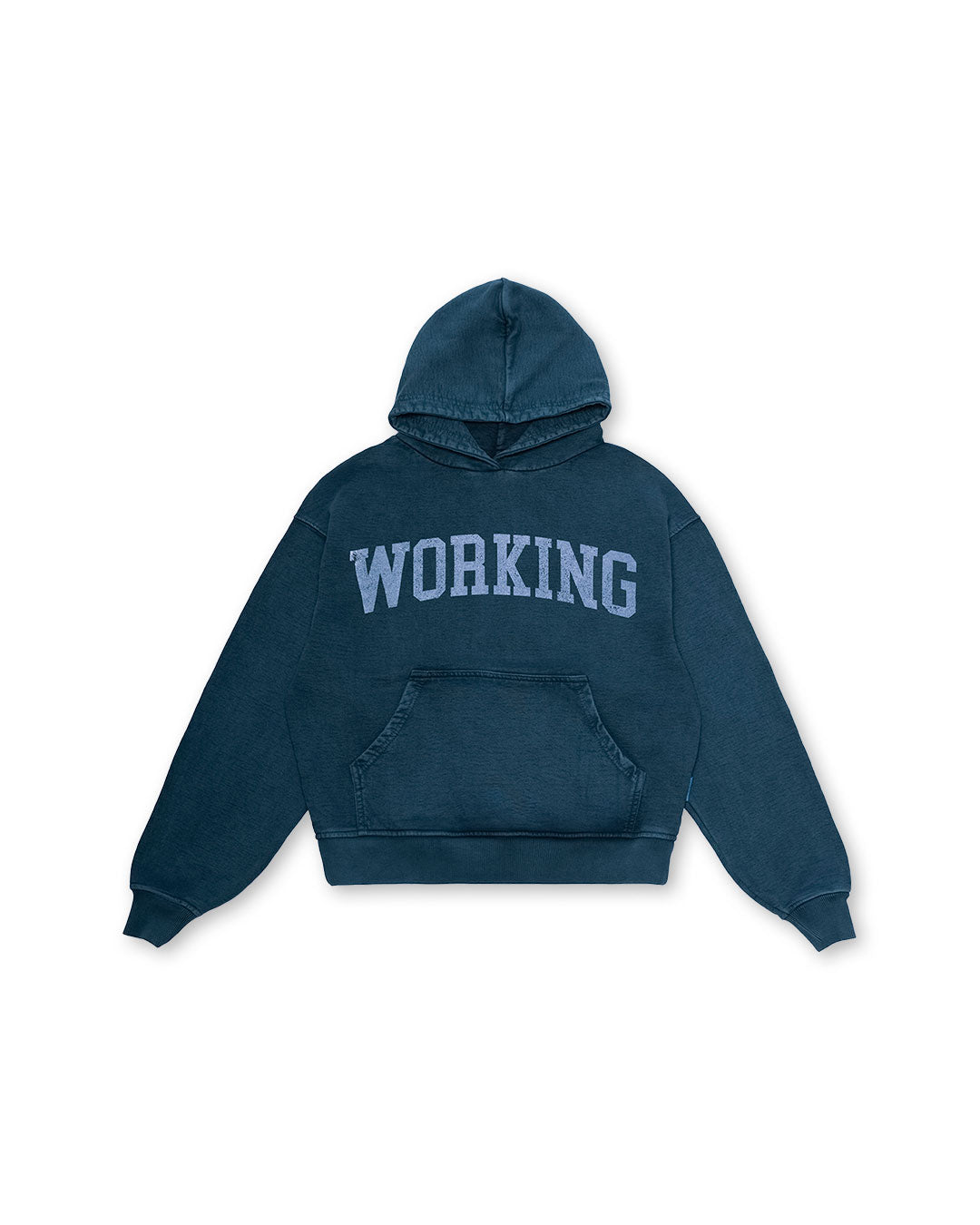 Navy Washed 'College' Hoodie