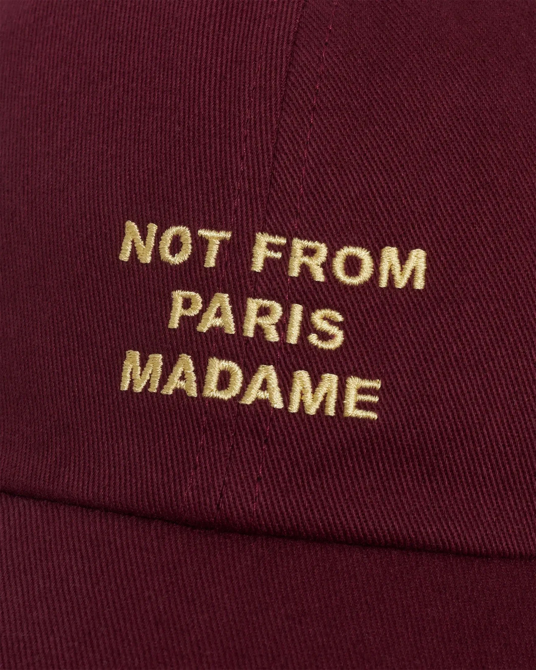 Burgundy Le Casquette Slogan Hat