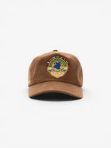 Brown 'Worldwide' Velvet Cap