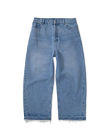 Baby Blue 'Side Dart' Baggy Denim Pants
