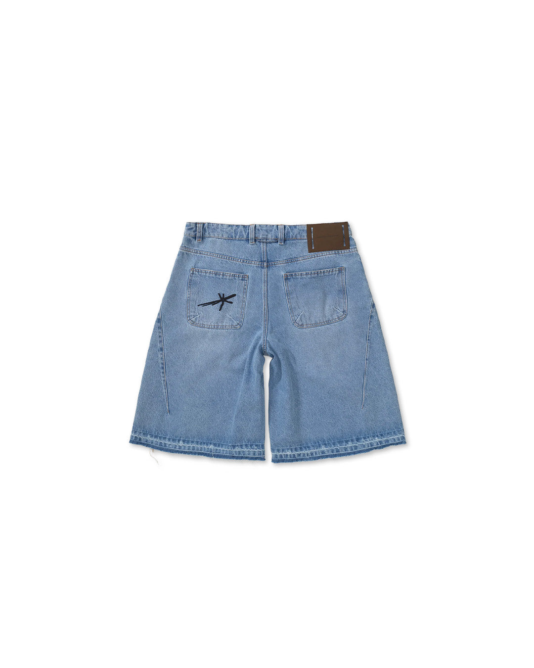Baby Blue 'Side Dart' Super Baggy Shorts