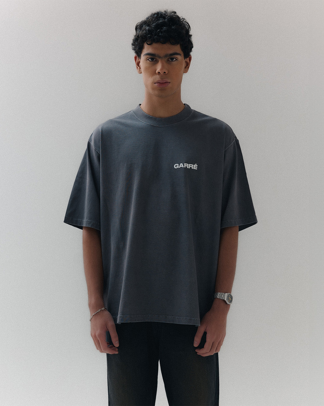 Gray Basic Wash Tee