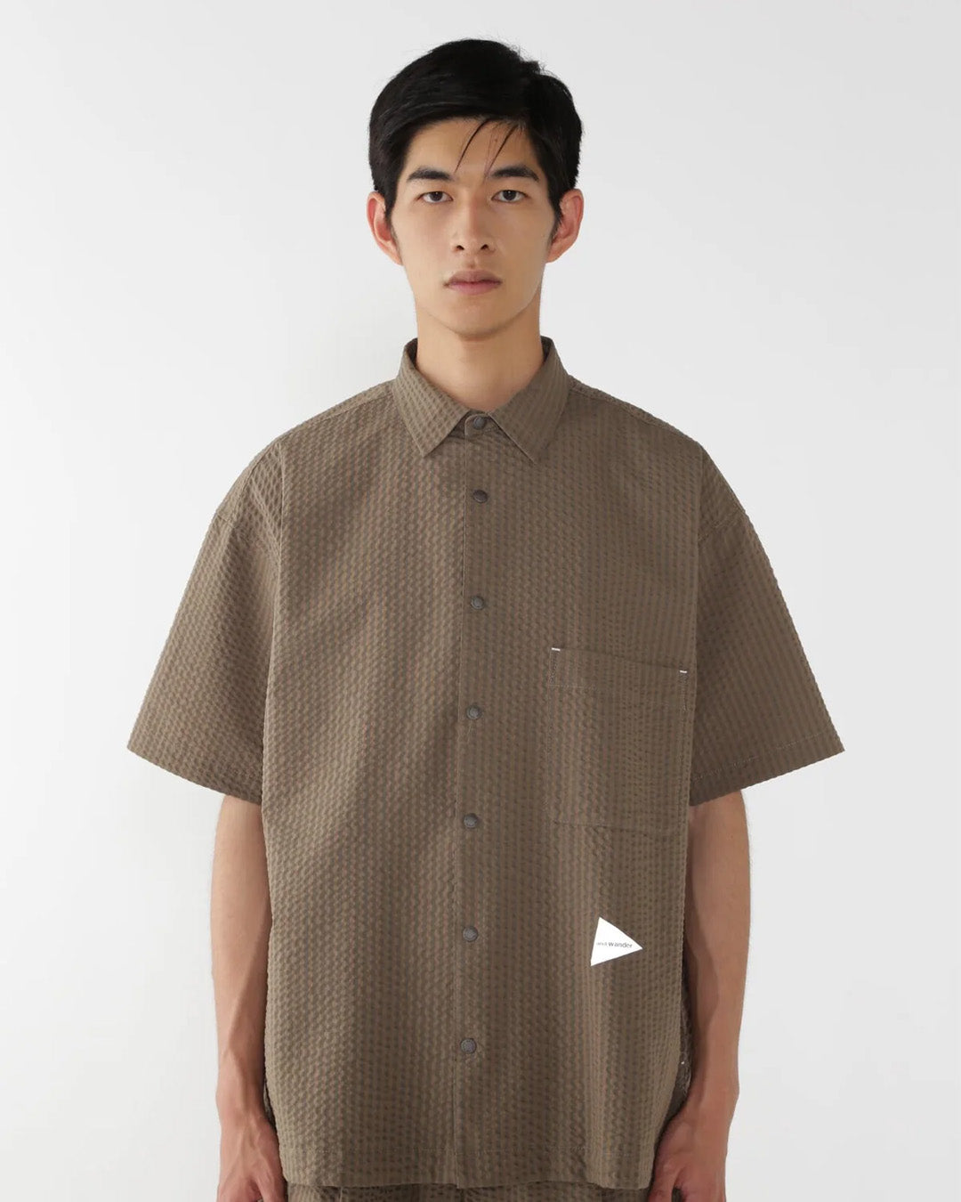 Beige 'Dry Soft Seersucker' Shirt