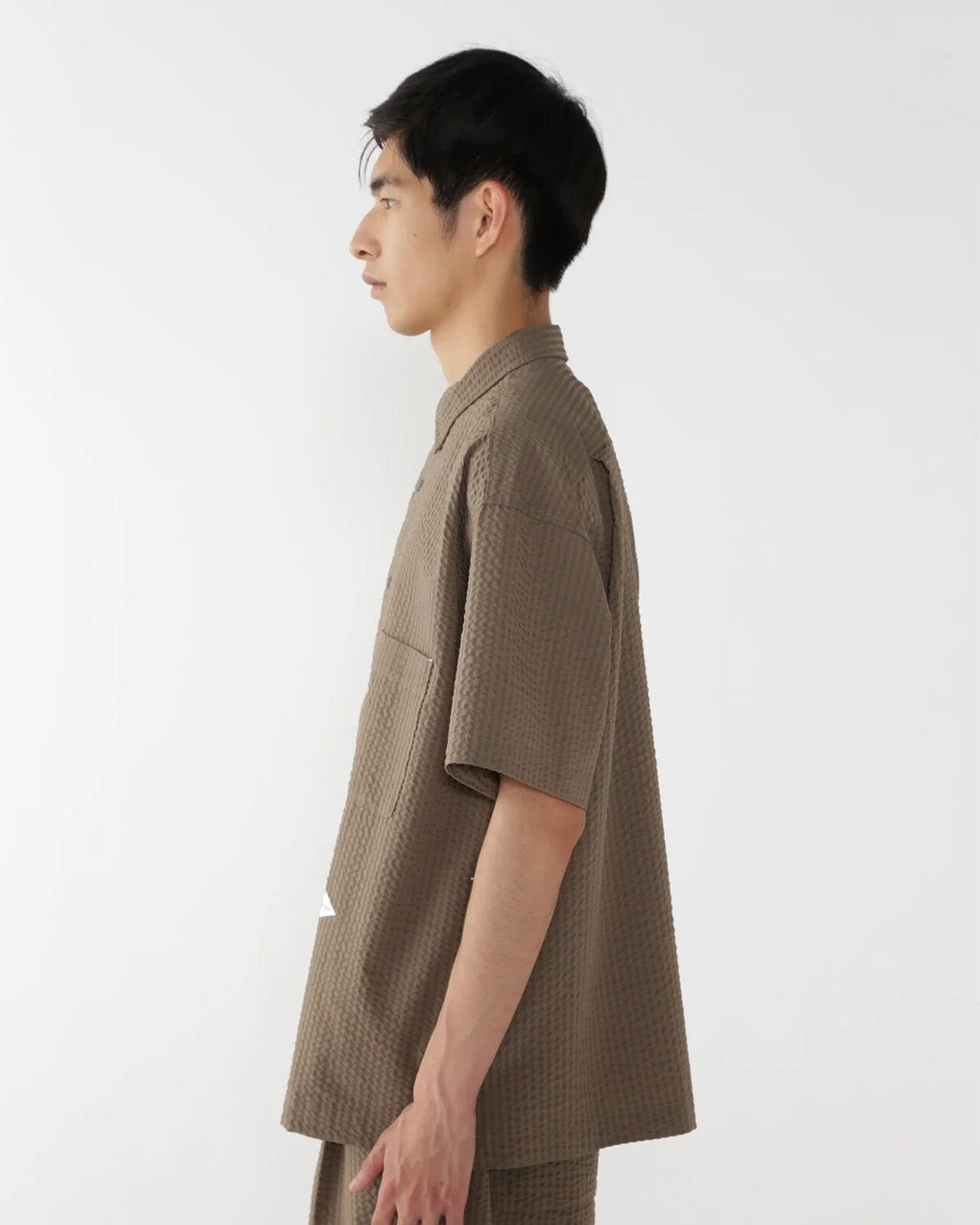 Beige 'Dry Soft Seersucker' Shirt