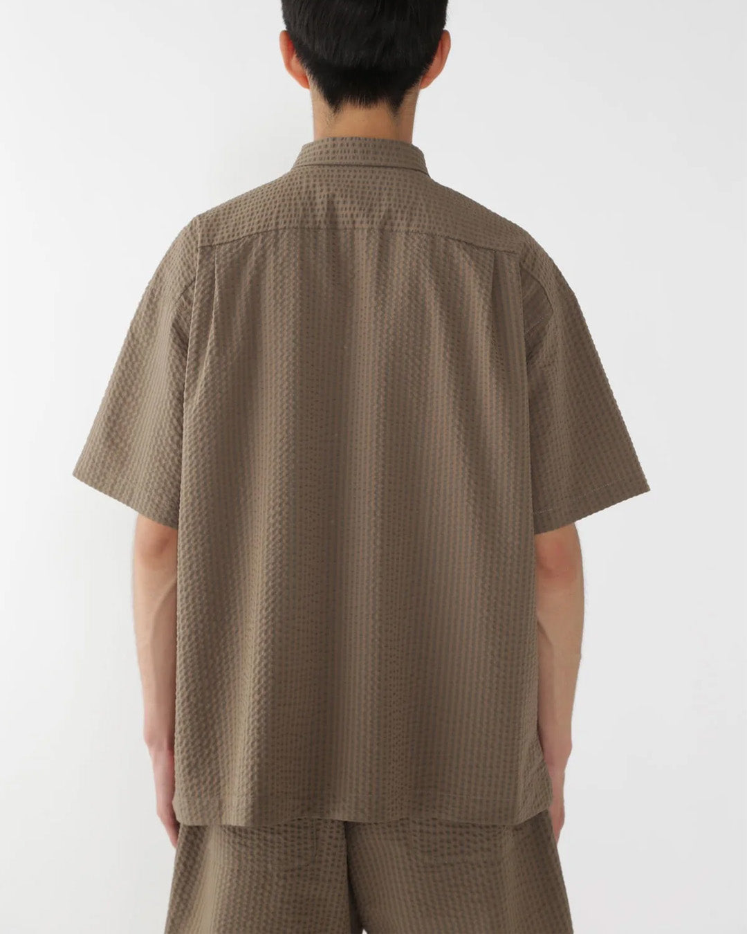 Beige 'Dry Soft Seersucker' Shirt