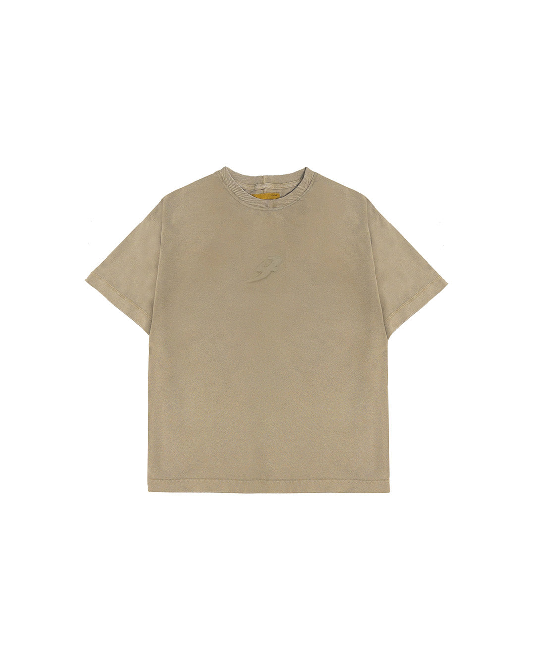 Beige Faded Embossed Tee