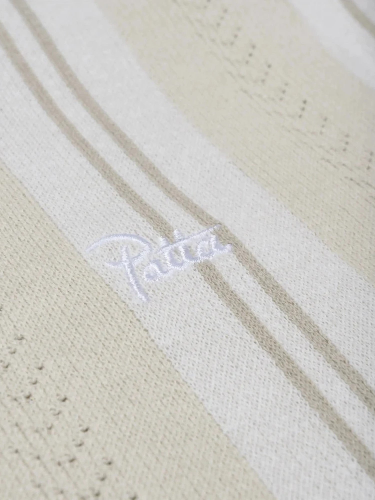 Beige Knitted Football Shirt