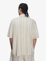 Beige Knitted Football Shirt