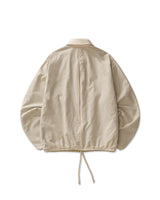 Beige Plaid Cotton Jacket