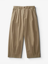 Beige 'Ballon' Pleated Pants