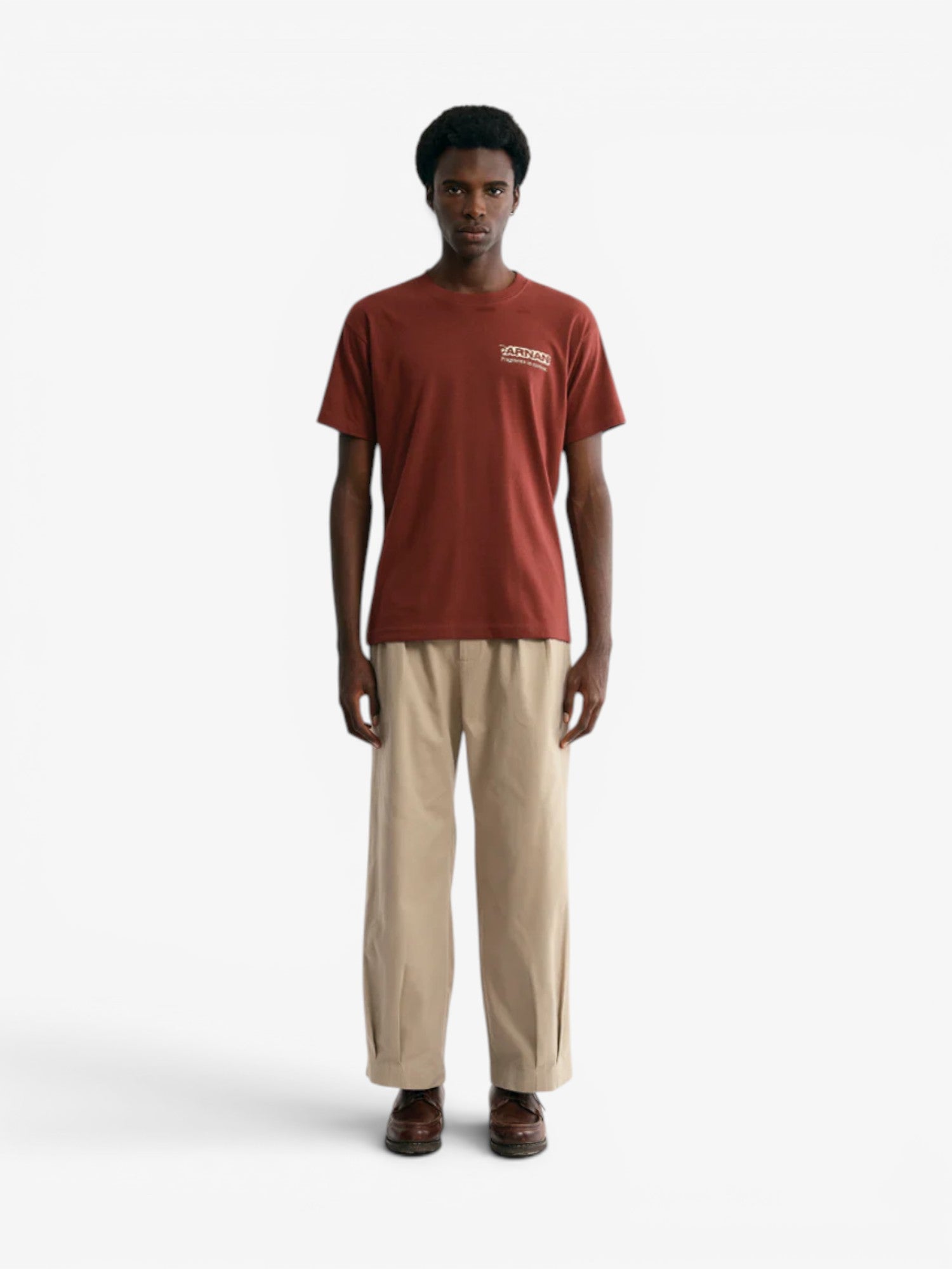 Beige 'Ballon' Pleated Pants