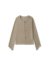 Beige 'Curved' Blouse