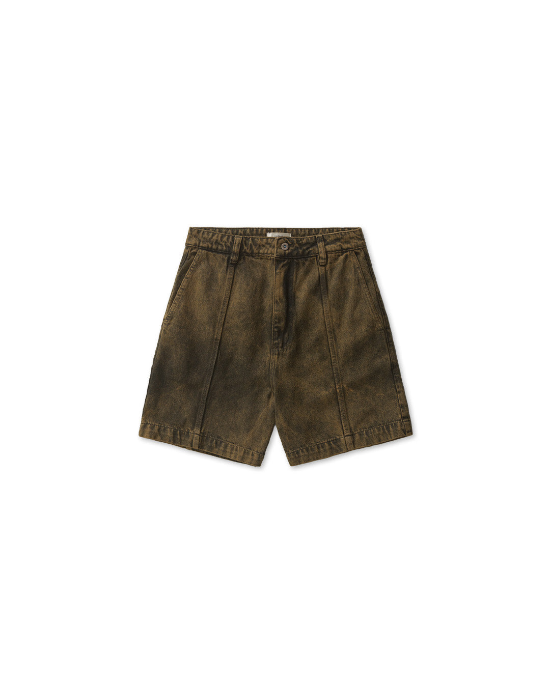 Beige Curved Cut Shorts – WORKING TITLE