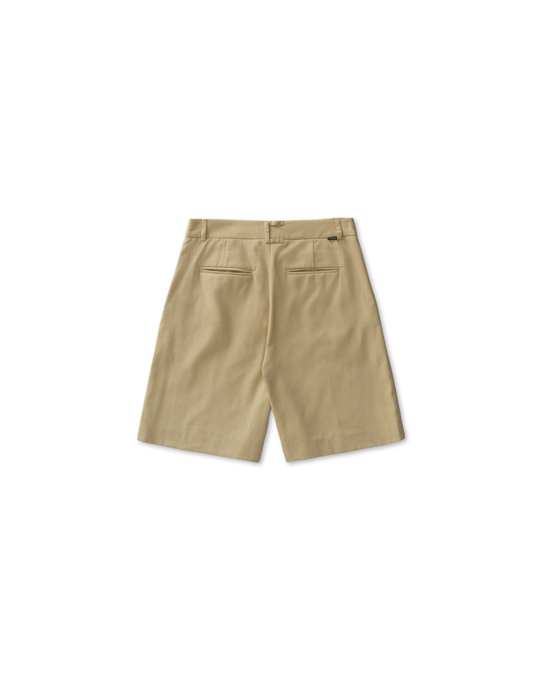 Beige 'Embroided' Tailored Shorts