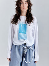 Elastic Belt - Off-White/Silver