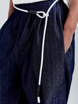 Elastic Belt - Off-White/Silver