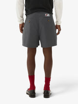 Grey Double-Pleated Ripstop Shorts X WELCOME