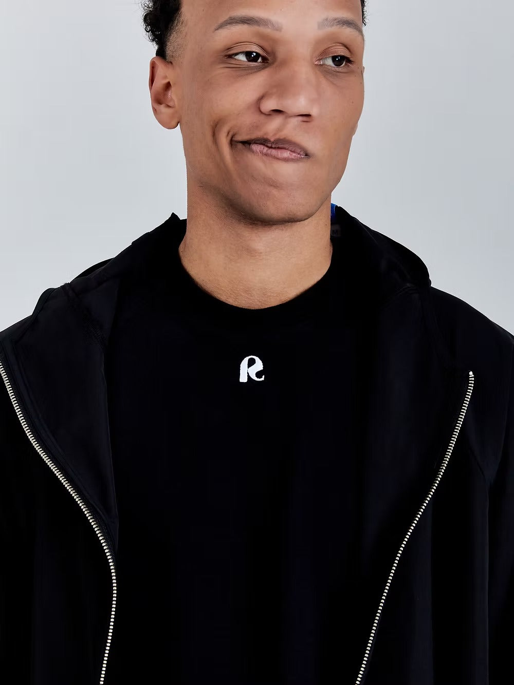 Black Raglan 'RS' Tee